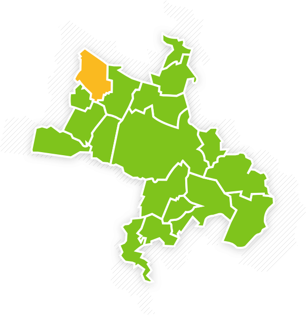 Vue stylisée du plan interactif de Noisy-le-Roi